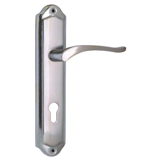SP LEVER HANDLE W/PLATE SN/CP   