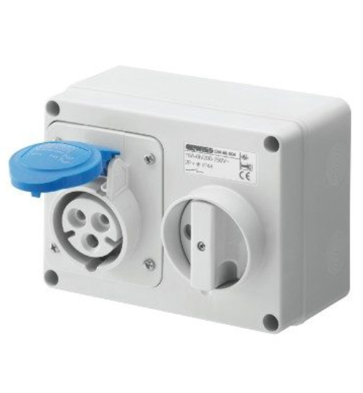 GEWISS IND SOCKET 32AMP 3 PIN INTER