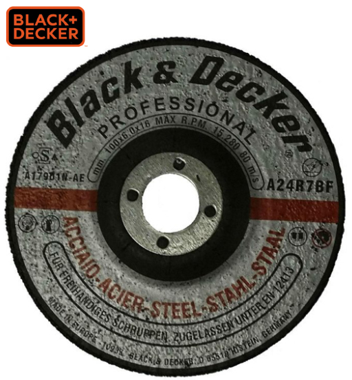 BLACK & DECKER 4-INCH METAL GRINDING DISC