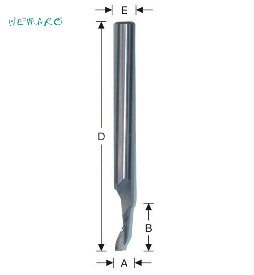 WEMARO END MILL CUTTER SINGLE FLUTE 5MMX60MM 