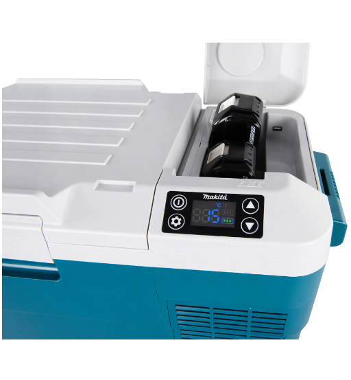 MAKITA CORDLESS COOLER&WARMER BOX FOR 18V LI-ON LXT WITH BATTERY AND CHARGER KIT