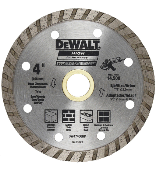 DEWALT DW47400HP TURBO RIM 100 X 7 X 22MM