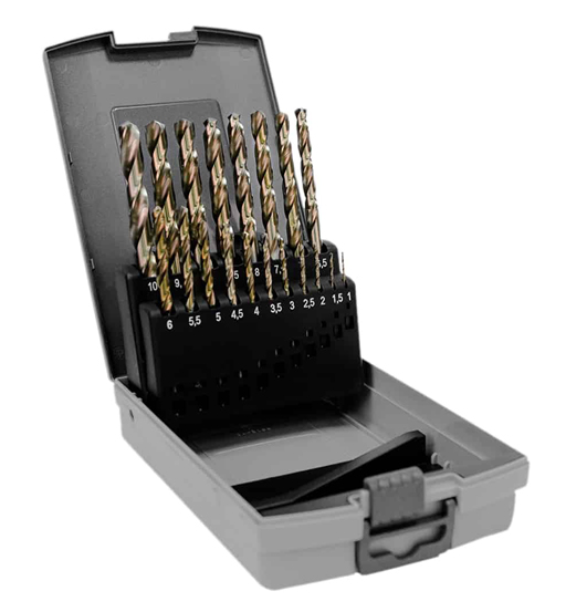 EUROBOOR TWIST DRILL SET  19 PIECE