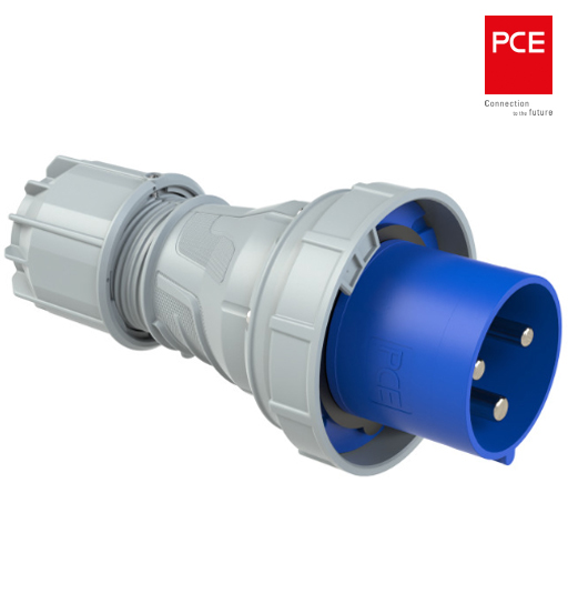 PCE IND PLUG 125 AMP 3 PIN IP67         