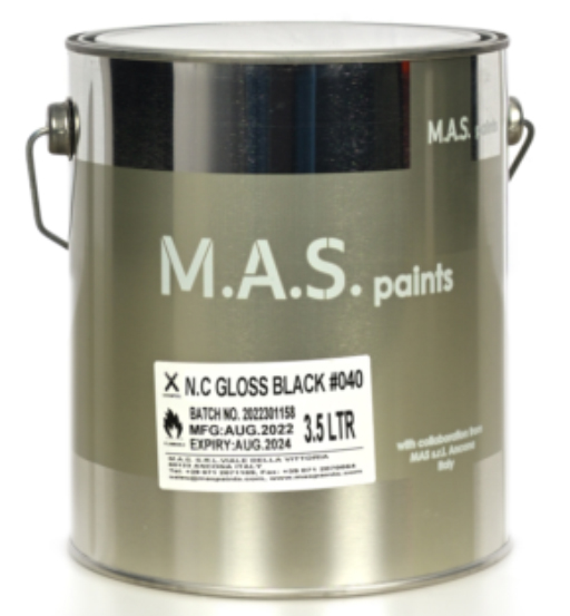 MAS NC GLOSS BLACK 3.5LTR #040