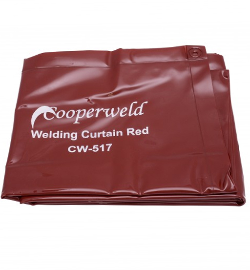 COOPERWELD WELDING CURTAIN RED 6X6