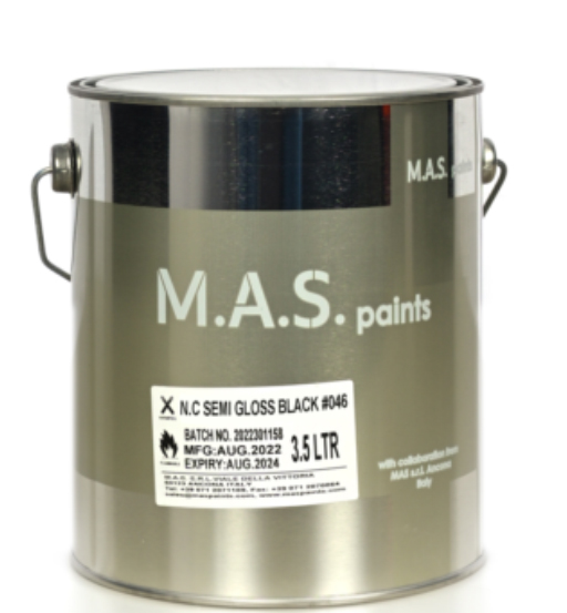 MAS NC SEMI GLOSS BLACK 3.5LTR #046  