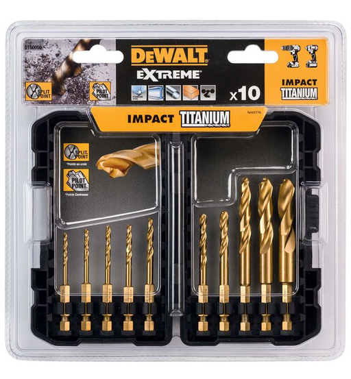 DEWALT TITANIUM 10 PIECE IMPACT SET