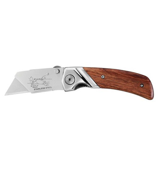 STANLEY® FOLDING UTILITY KNIFE - WOODEN HANDLE