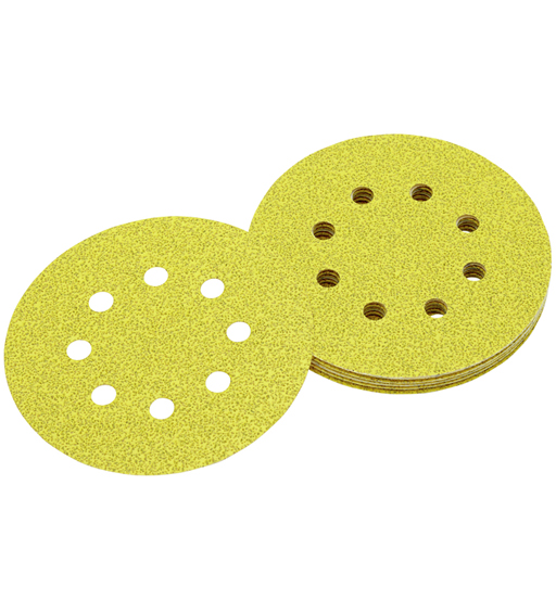 DEWALT QUICK FIT NYLON LOOP DISCS – DRY 8 HOLES; 125MM;240 GRIT 10 PACK