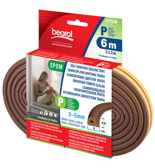 BEOROL SEAL STRIP BROWN 6MM    