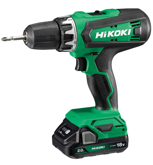 CORDLESS DRIVER DRILL,18V,2 Ah Li-Ion BATTERY,55Nm,2.3KG-HIKOKI