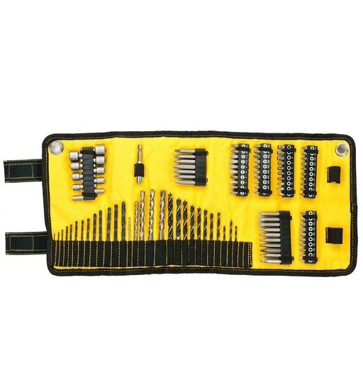 DEWALT LARGE MIXED SET-98 PIECE DRILL DRIVE SET-ROLL MAT