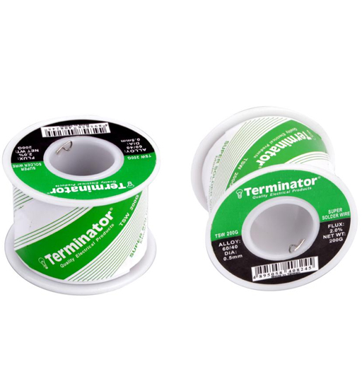 TERMINATOR SOLDERING WIRE 60/40 200G-1.0