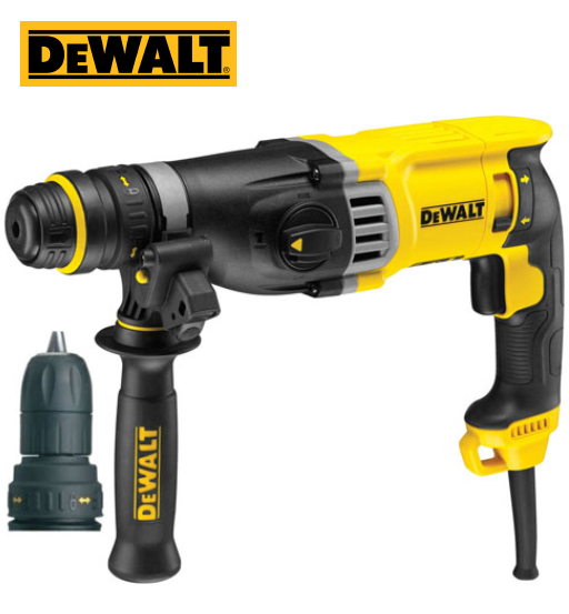 DEWALT 110V SDS PLUS 28MM HEAVY DUTY COMBINATION HAMMER WITH QCC