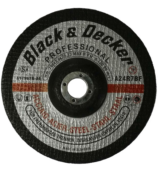 BLACK&DECKER METAL CUTTING WHEEL 230 x 3 x 22.23MM TYPE 42