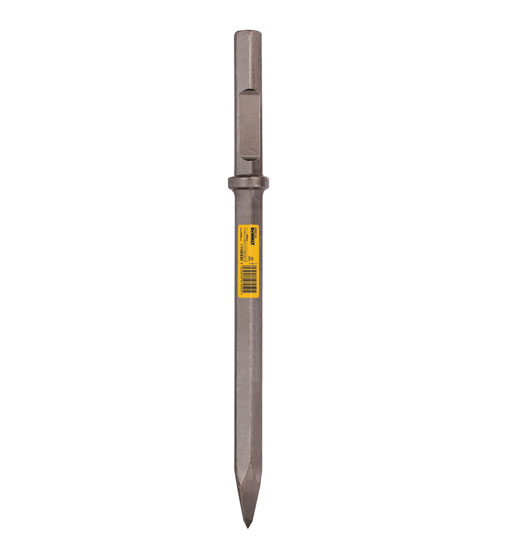 DEWALT 28MM HEX CHISEL POINTED 400MM