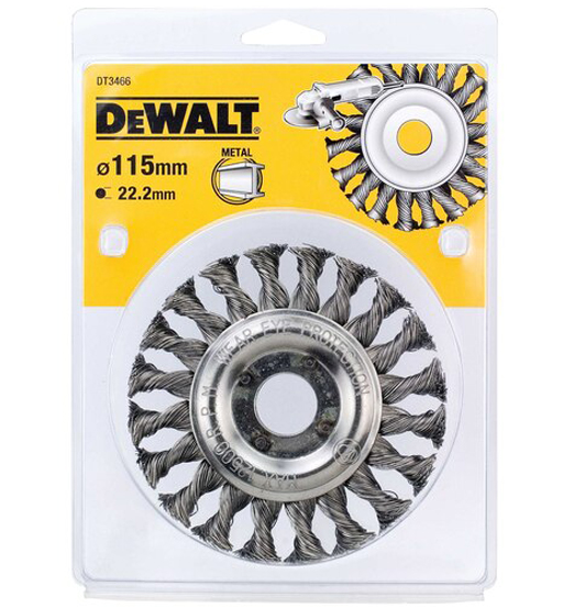DEWALT TWIST KNOT WIRE WHEEL BRUSHES FOR ANGLE GRINDERS - D115XWIRELENGTH 22XB22