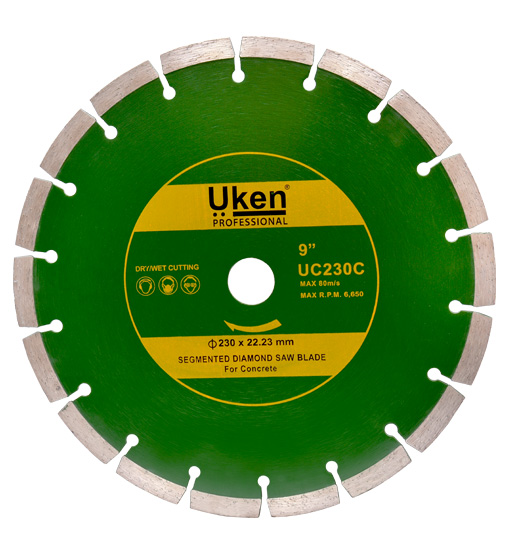 UKEN DIAMOND BLADE CONCRETE CUTTING 230MM-UC230C 