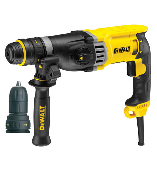 DEWALT 110V SDS PLUS 28MM HEAVY DUTY COMBINATION HAMMER WITH QCC