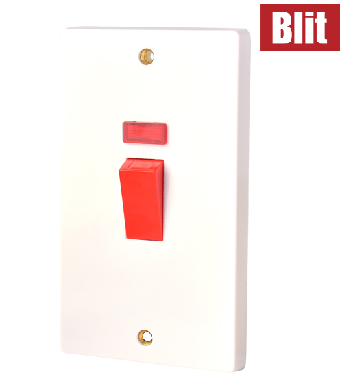 BLIT-SWITCH DP 1G 45AMP+13AMP SWITCH SOCKET