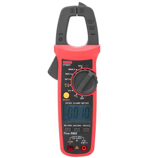 UNI-T DIGITAL CLAMP METER 4V-400VAC/DC UT203+