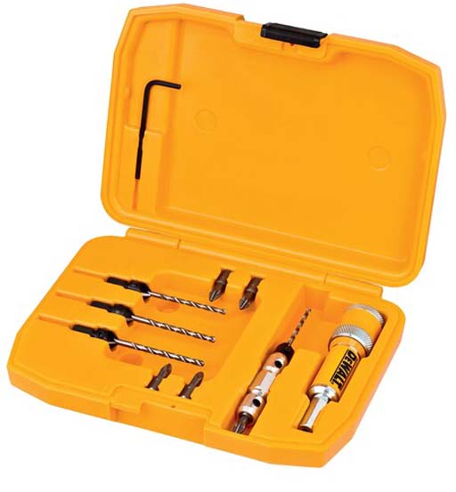 DEWALT 10 PIECE COUNTERSINK FLIP&DRIVE SET