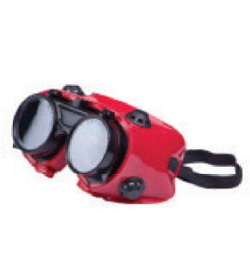 SAFETY WELDING GOGGLE RED ROUND-VEEVEX 