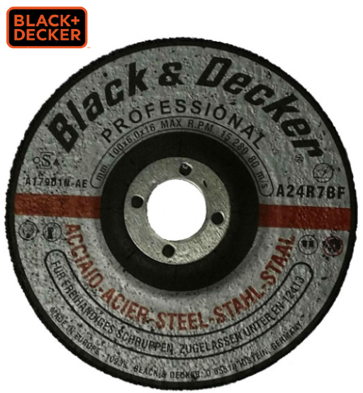 BLACK&DECKER METAL GRINDING WHEEL 125 x 6 x 22.23MM TYPE 27