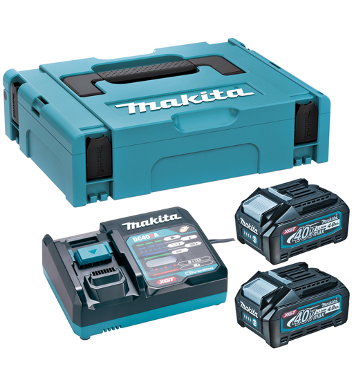 MAKITA CORDLESS DUST BLOWER(BL) FOR 40V MAX LI-ION XGT WITH BATTERY AND CHARGER