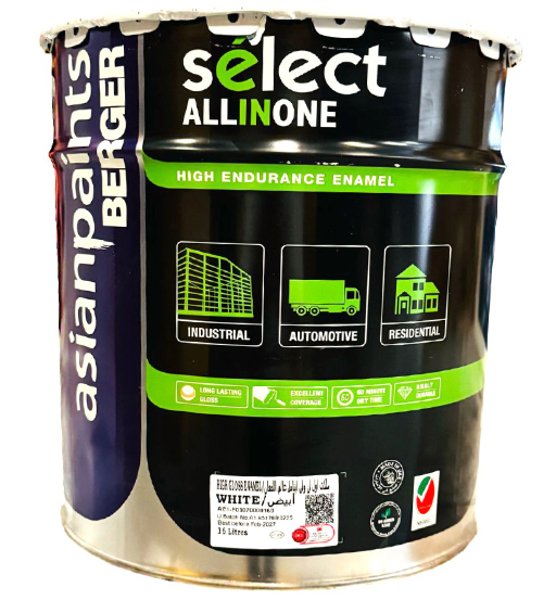 BERGER PAINT ENAMEL WHITE GLN