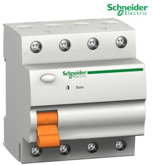 SCHNEIDER ELCB 63A 4P 100MA  