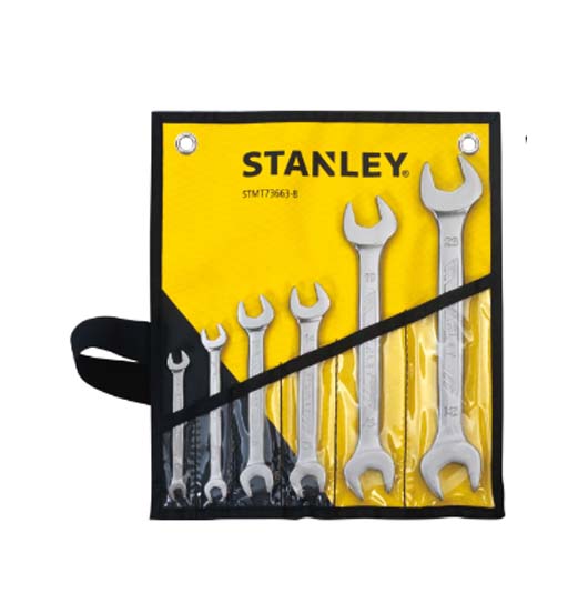 STANLEY DOUBLE OPEN END WRENCH SET 6PCS
