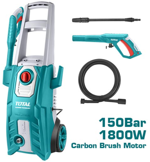 TOTAL HIGH PRESSURE WASHER 1800W,150BAR