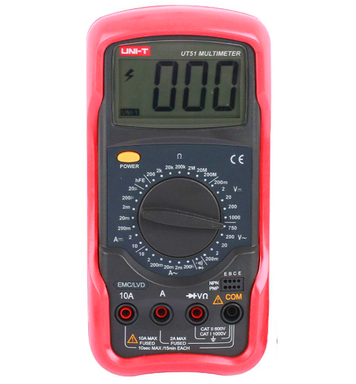 UNI-T STANDARD DIGITAL MULTIMETER 1000V  UT51