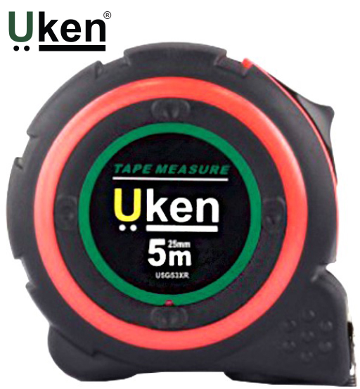 UKEN MEASURING TAPE 5 MTR (19MM)RUBBER 