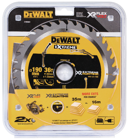 DEWALT CIRCULAR SAW BLADES XR FV 190 X 30MM 36T