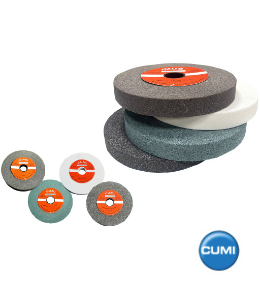  CUMI CARBORANDUM GRINDING WHEEL 200 X 25 X 31.75 A24 R5 V6 GREY