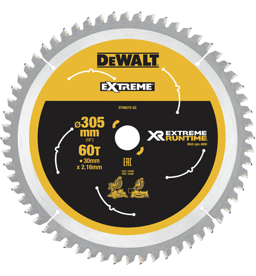 DEWALT CIRCULAR SAW BLADES XR FV 305 X 30MM 60T