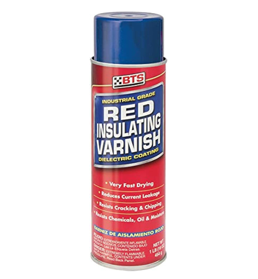 BTS WINDING VARNISH SPRAY RED 16OZ 