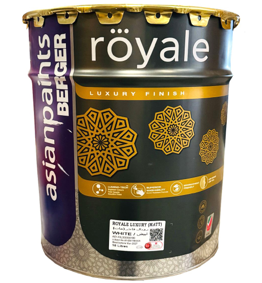BERGER ROYALE MATT EMULSION WHITE DRM