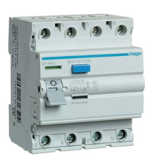 ELCB 40A 4P 300MA HAGER                 