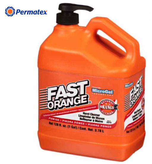 HAND CLEANER ORANGE 3.78L WITH PUMICE-PERMATEX