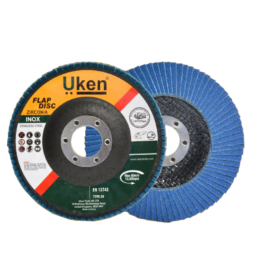 FLAP DISC STAINLESS STEEL 4X120GRIT-UKEN