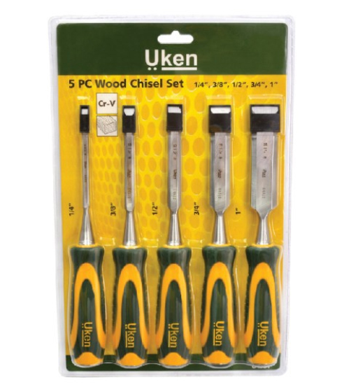 UKEN CARPENTER CHISEL SET- 5PCS 