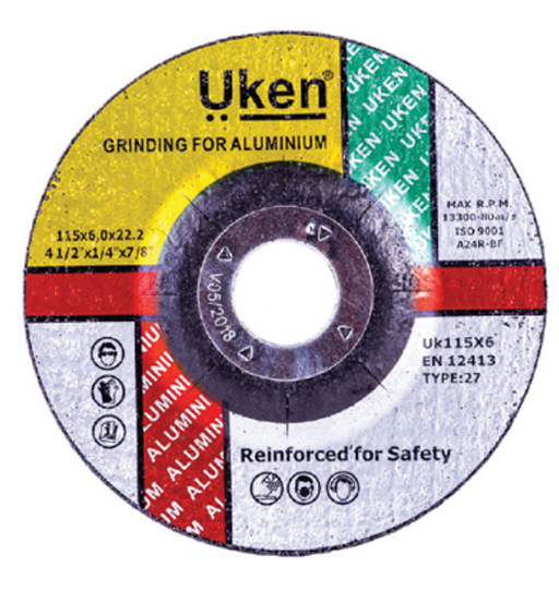 UKEN GRINDING DISC ALUMINIUM 4.5