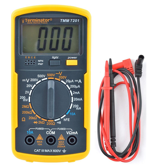 TERMINATOR DIGITAL MULTIMETER DIODE&HFE 