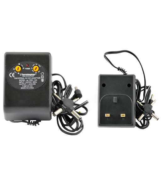 TERMINATOR AC/DC POWER ADAPTOR 6WAY 18W 13A