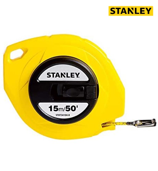 STANLEY CLOSED CASE STEEL MEASURING TAPE 15M