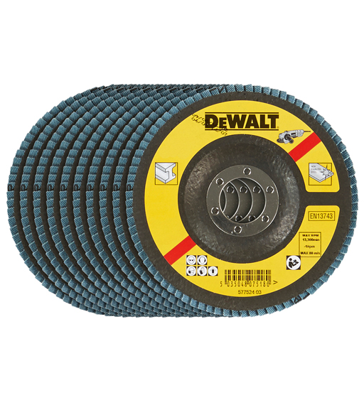 DEWALT DT3256-QZ FLAP DISC – TYPE 29 ANGLED 115MM 60 GRIT